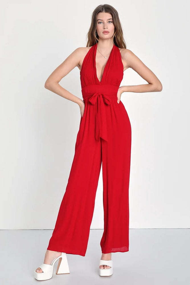 
                      
                        TeppyTrend™ Elegant Red Jumpsuit
                      
                    